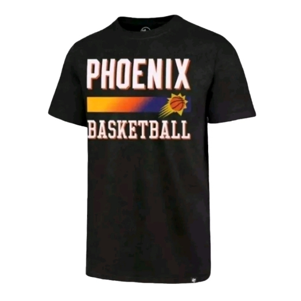 Phoenix Suns ‘47 Brand NBA Club Black T-Shirt Basketball Men’s Size Large NWT
